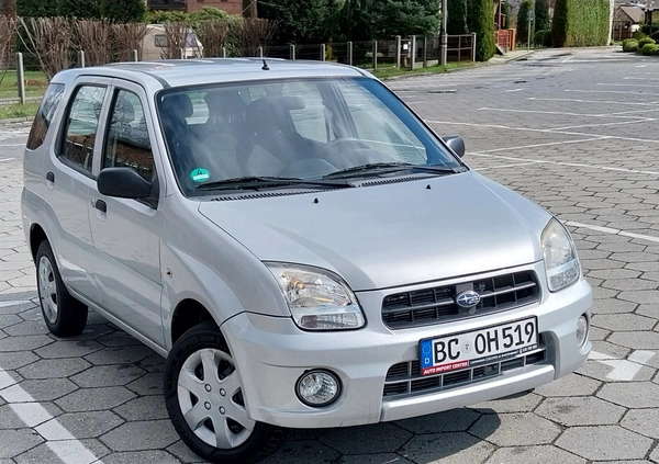 Subaru Justy cena 14400 przebieg: 154000, rok produkcji 2004 z Opalenica małe 352